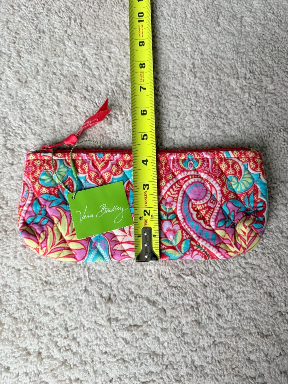 Vera Bradley Paisley in Paradise Brush & Pencil Makeup Bag NWT - Picture 8 of 8